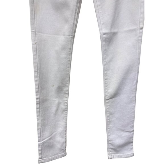 James Jeans Women's Leggings Faux Front Pockets Twiggy White Size 24 NEW Spots - Picture 3 of 12